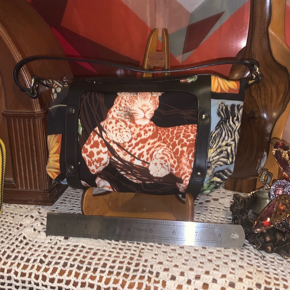 Small Ferragamo top handle mini bag/clutch
